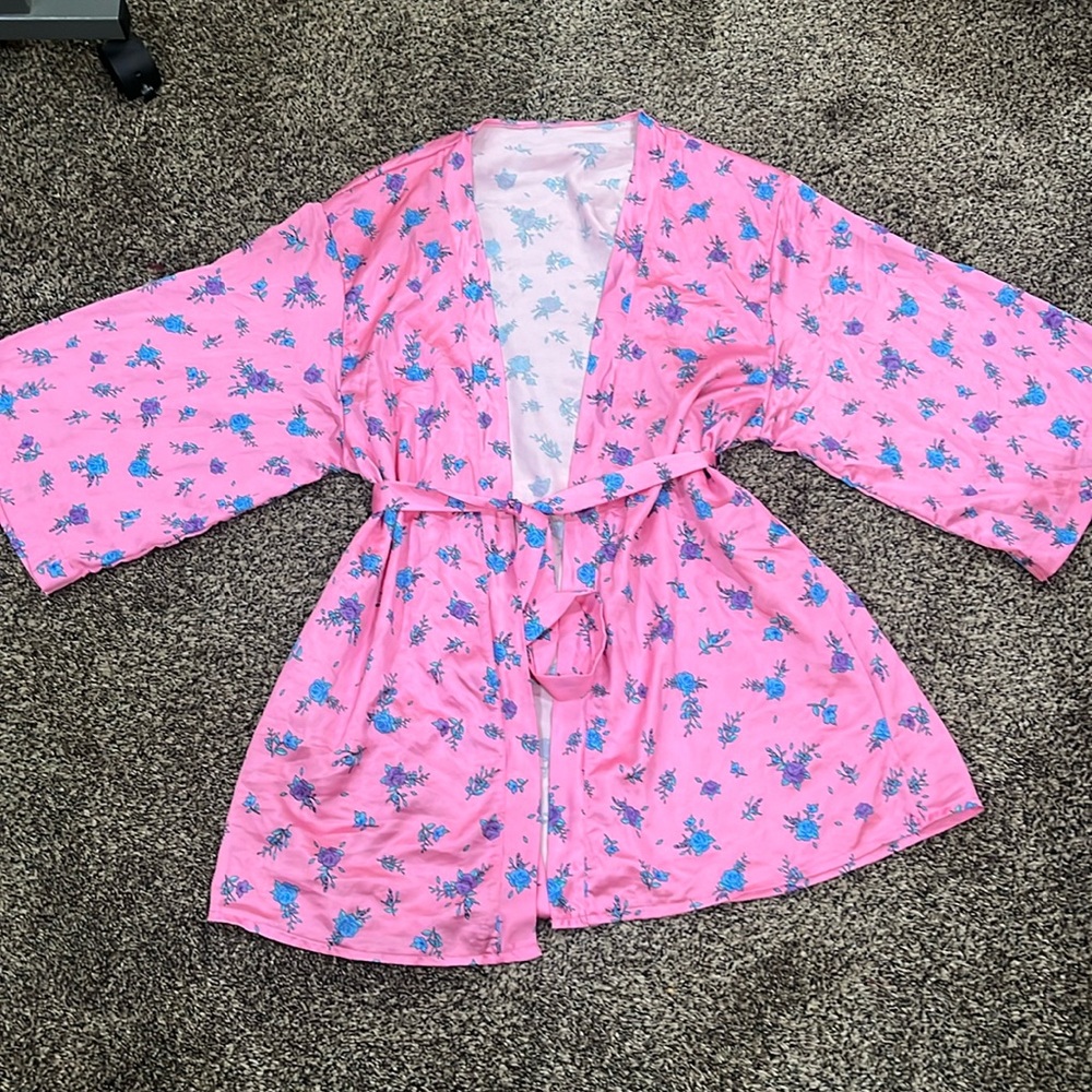 Doll kill sugar thrillz robe with matching bralette and underwear set new tag